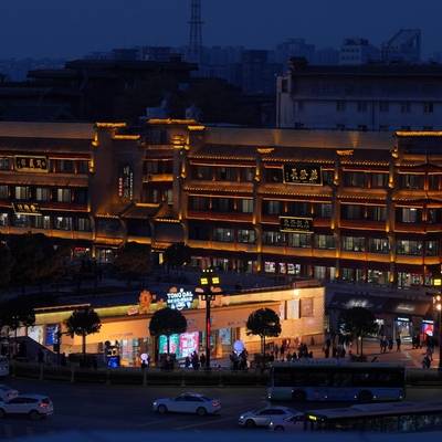 夜景模特