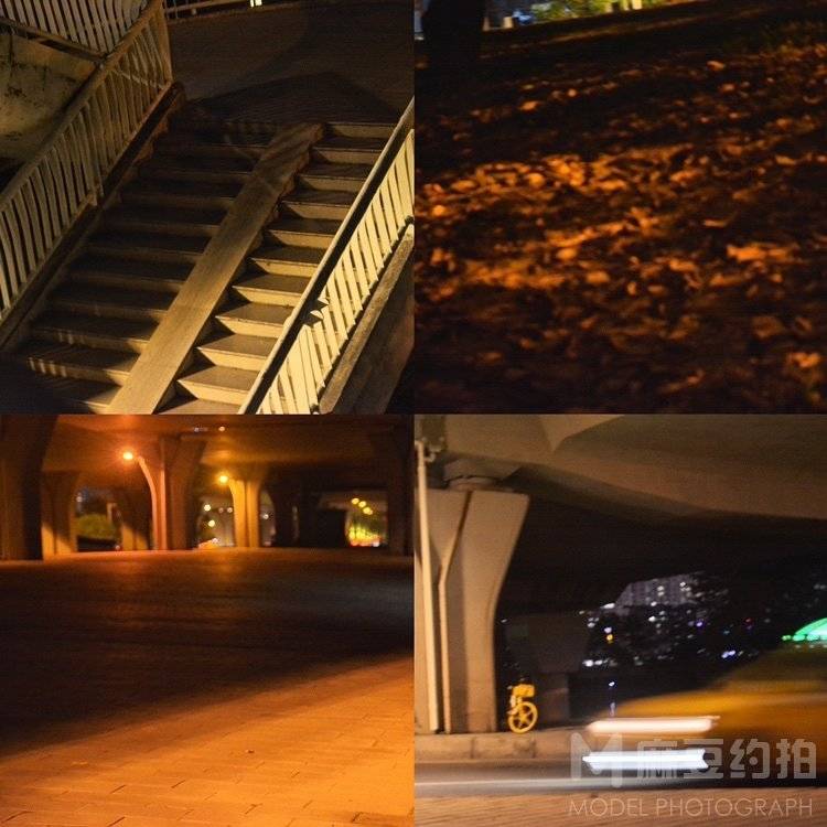 夜景模特