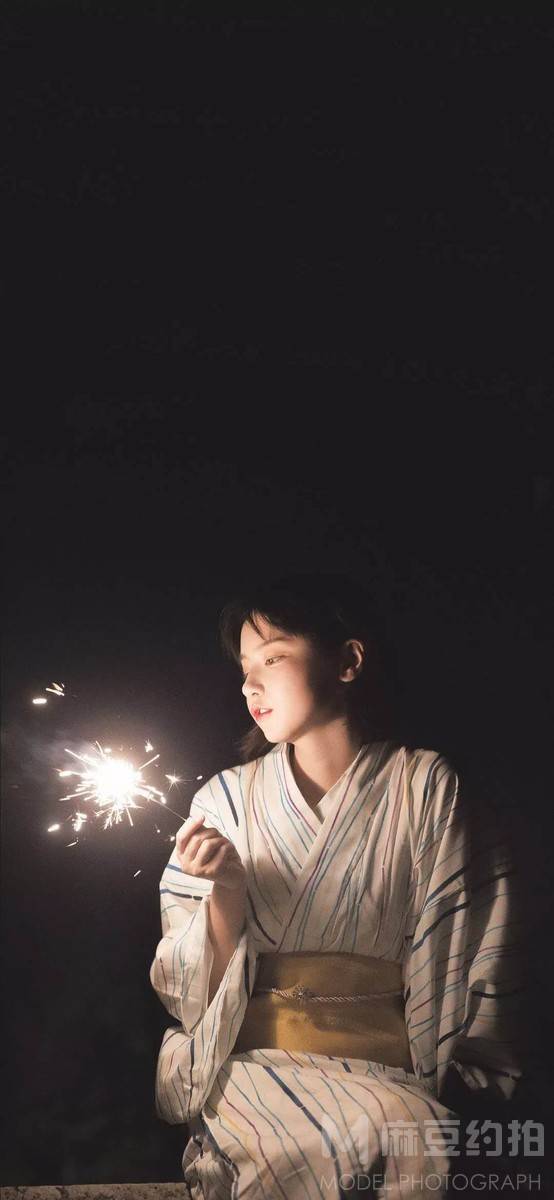 夜景模特