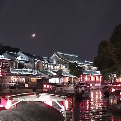 夜景模特
