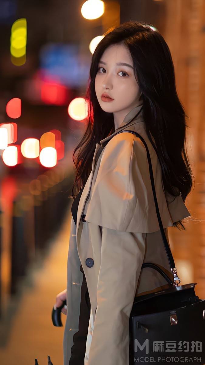 夜景模特