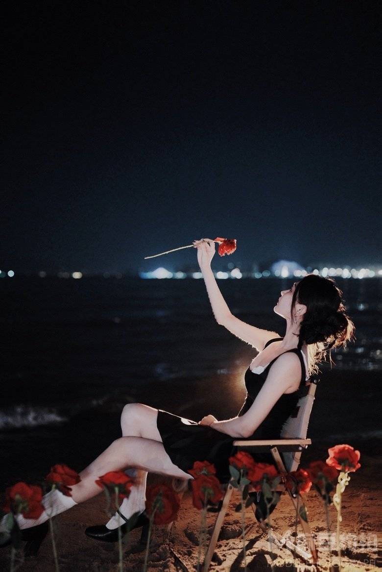 夜景模特