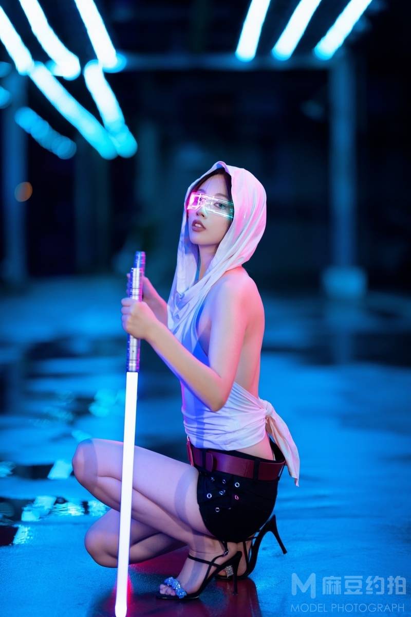 夜景模特