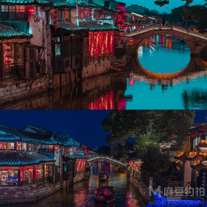 夜景模特