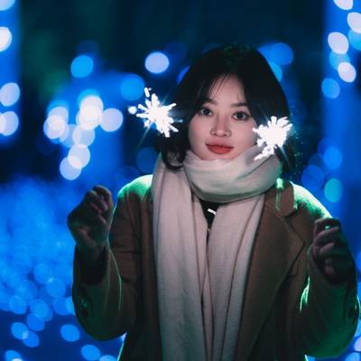 夜景模特