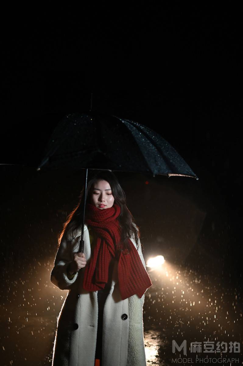夜景模特