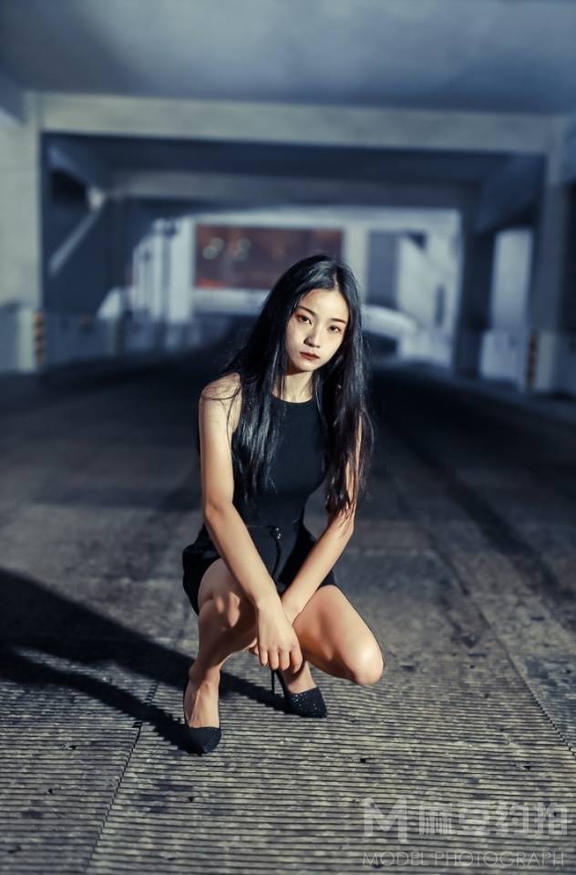夜景模特