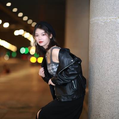 夜景模特