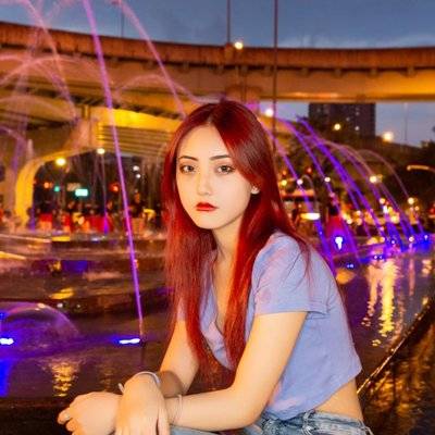 夜景模特