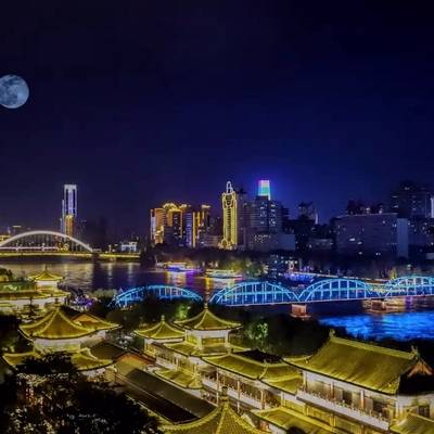 夜景模特
