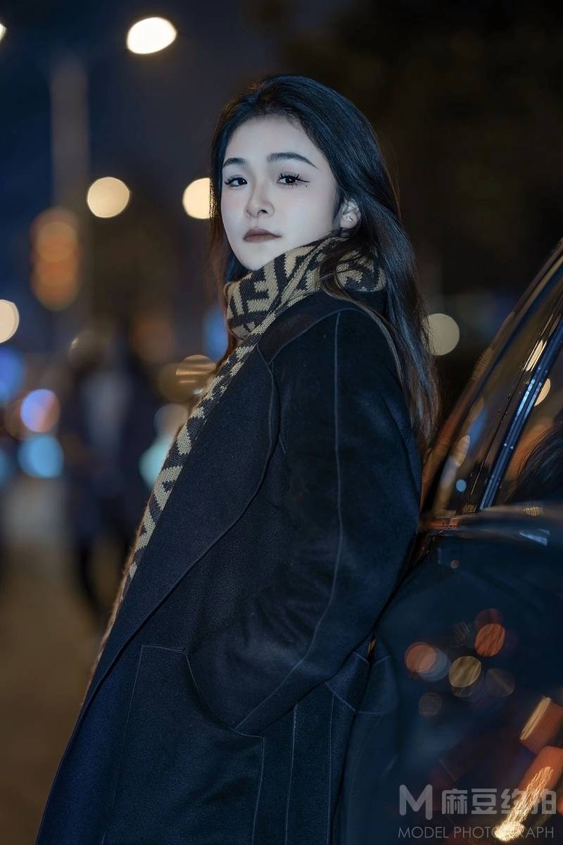 夜景模特