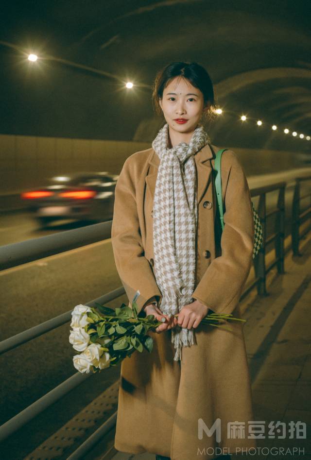 夜景模特