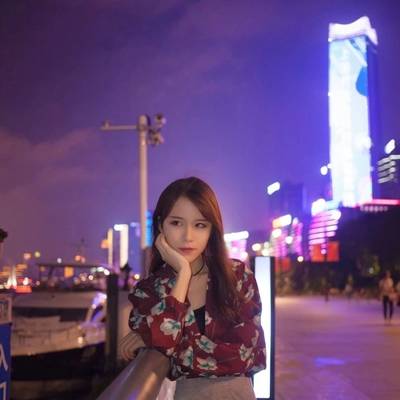 夜景模特
