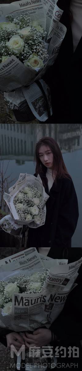 黑白模特