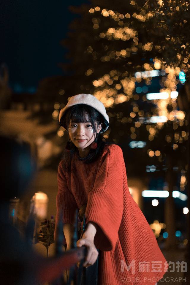 夜景模特