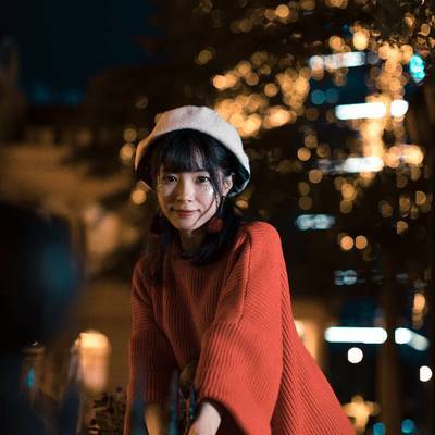 夜景模特