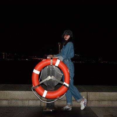 夜景模特