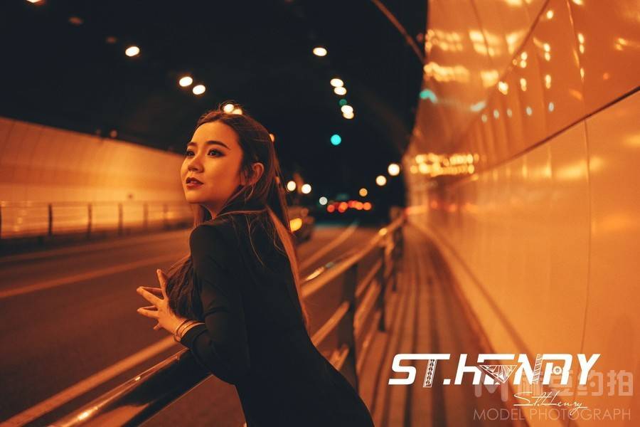 夜景模特