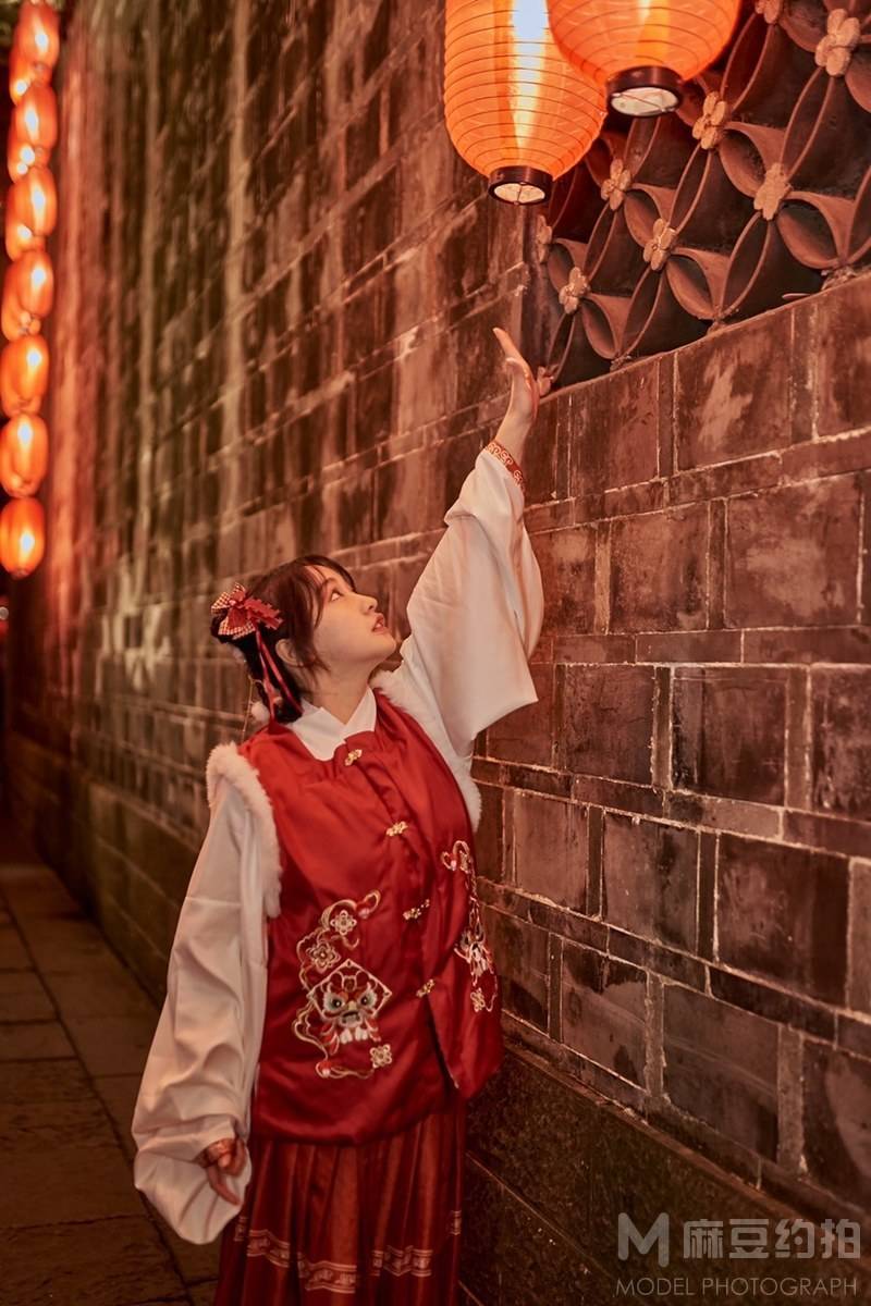 夜景模特