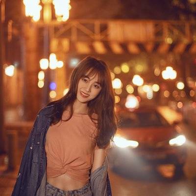 夜景模特