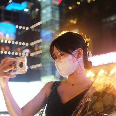 夜景模特