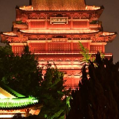 夜景模特