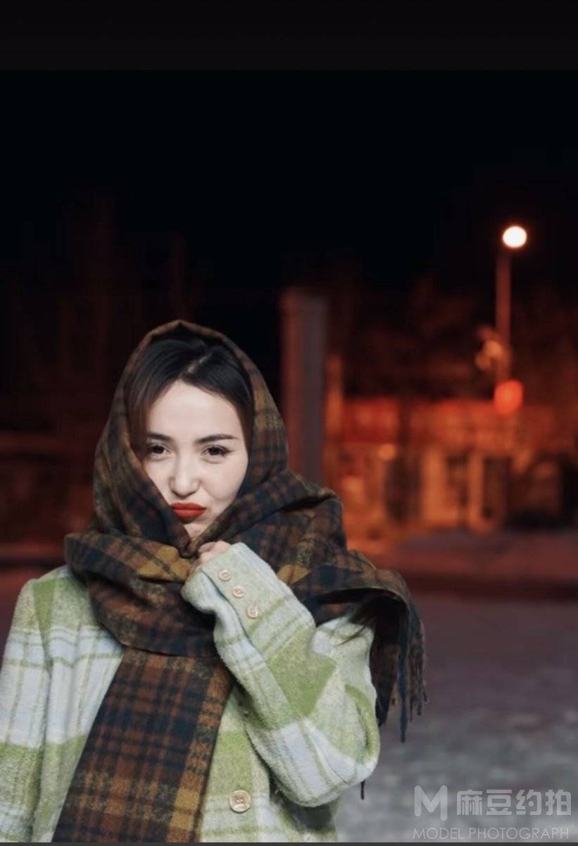 夜景模特