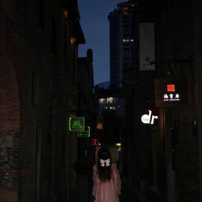 夜景模特