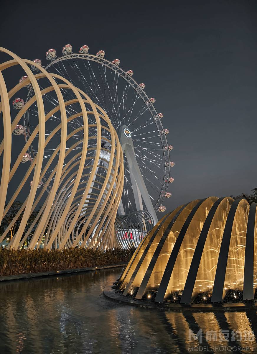 夜景模特