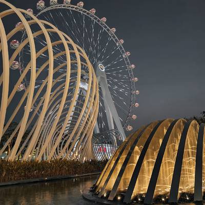 夜景模特