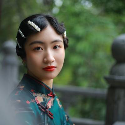 黑白模特