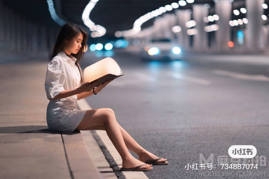 夜景模特