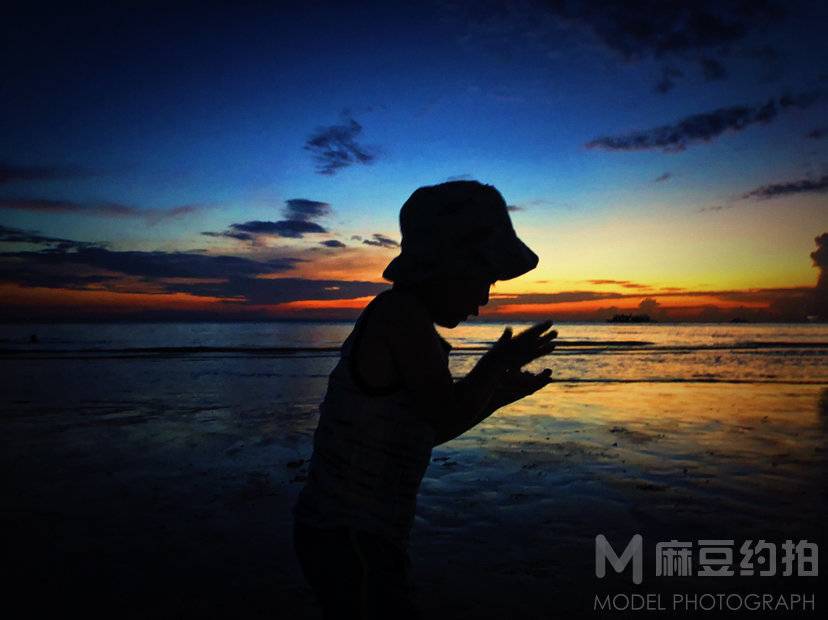 夜景模特