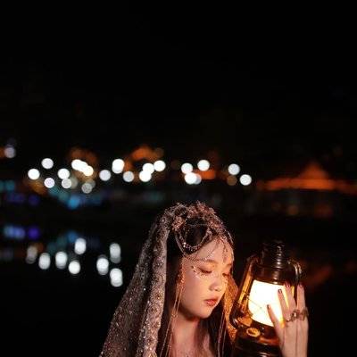 夜景模特
