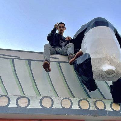 黑白模特