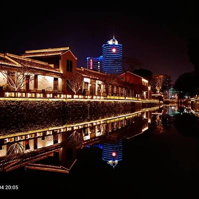 夜景模特