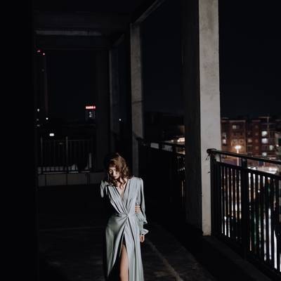 夜景模特