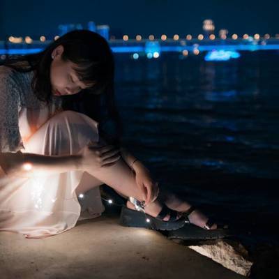 夜景模特
