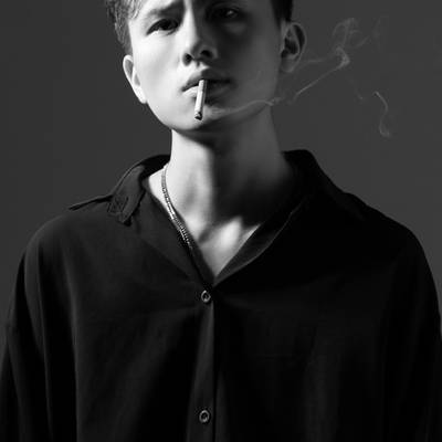 黑白模特