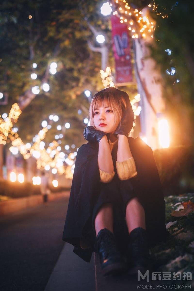 夜景模特