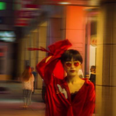 夜景模特