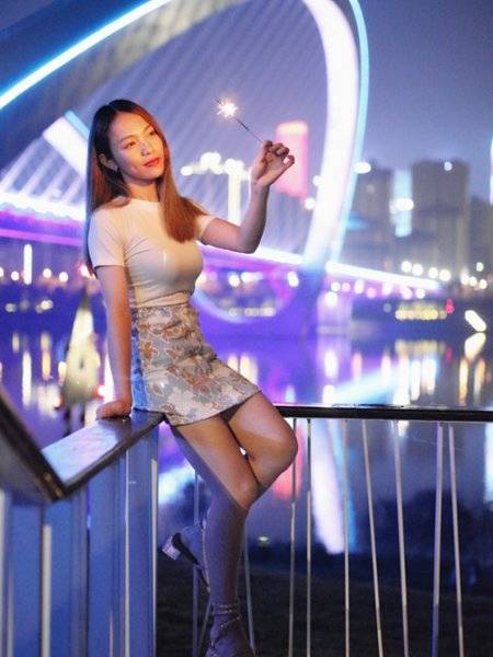 夜景模特
