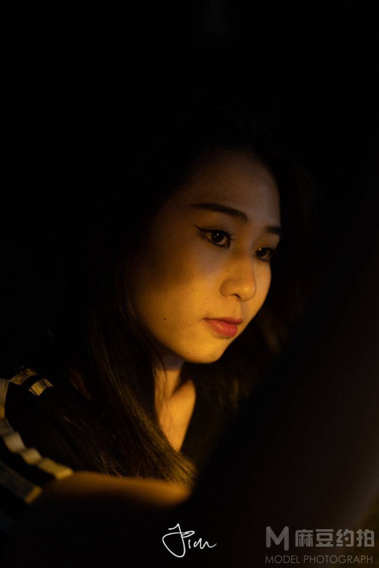夜景模特