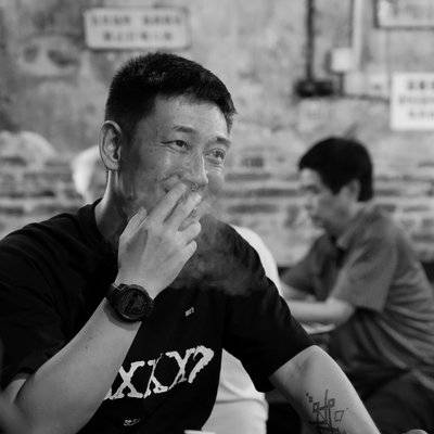 黑白模特