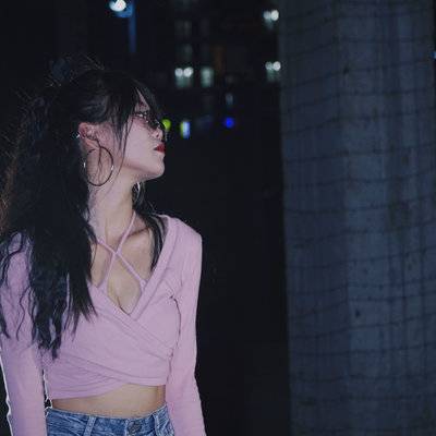 夜景模特