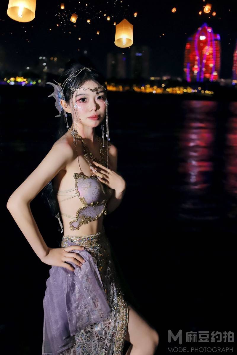 夜景模特