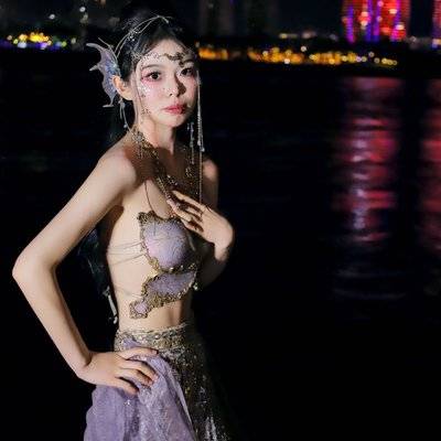 夜景模特