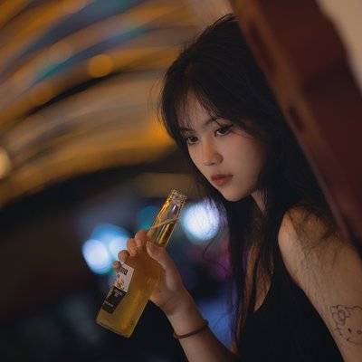 夜景模特