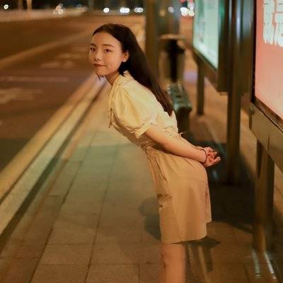 夜景模特