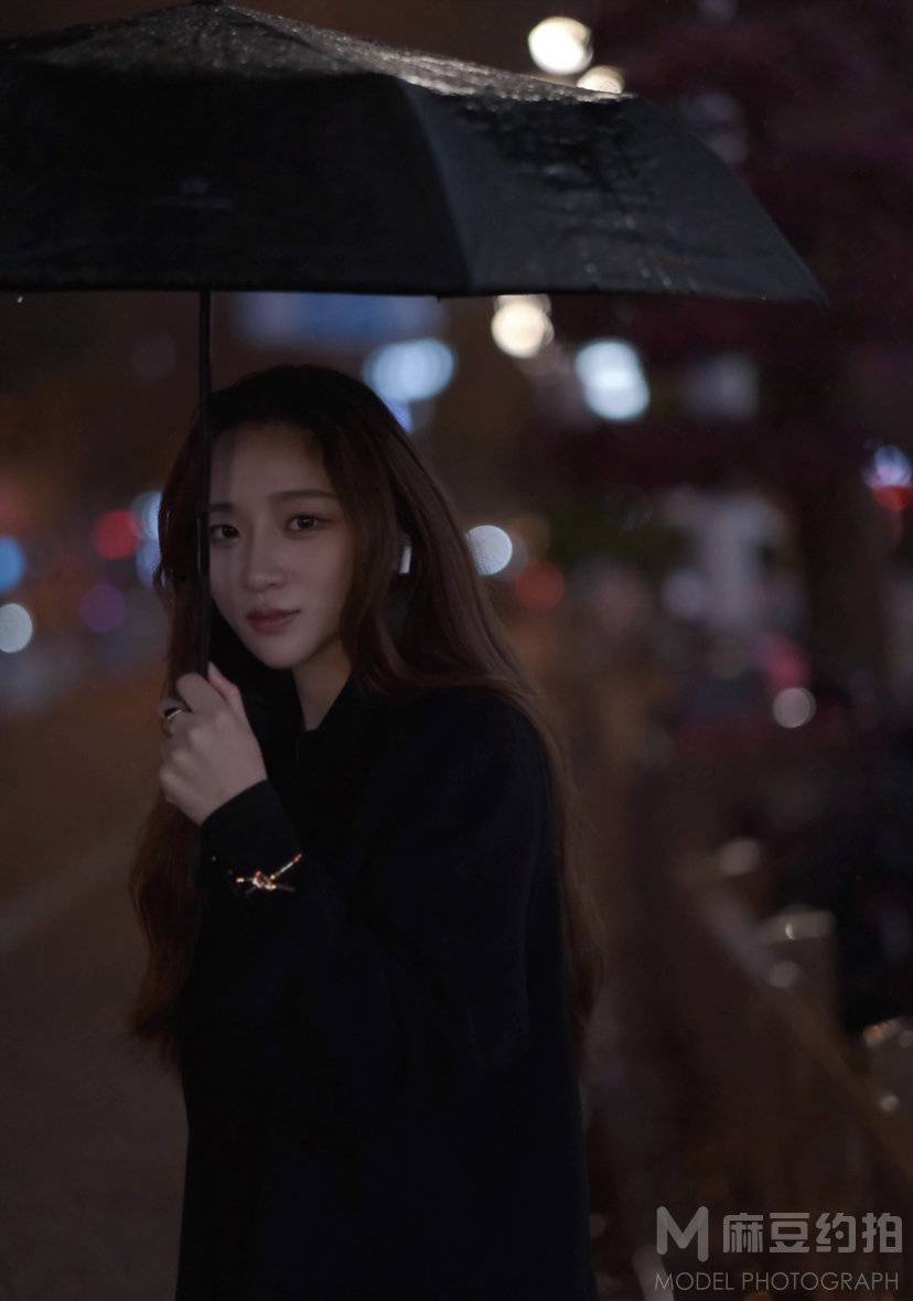 夜景模特